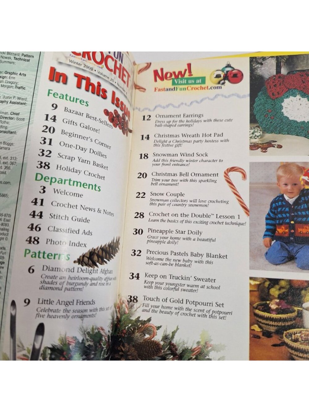 Fast & Fun Crochet 2000- 2002 Magazine Lot Seasonal Patterns Holiday Projects - Picture 10 of 13